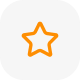 star orange on grey rounded corners bkgd